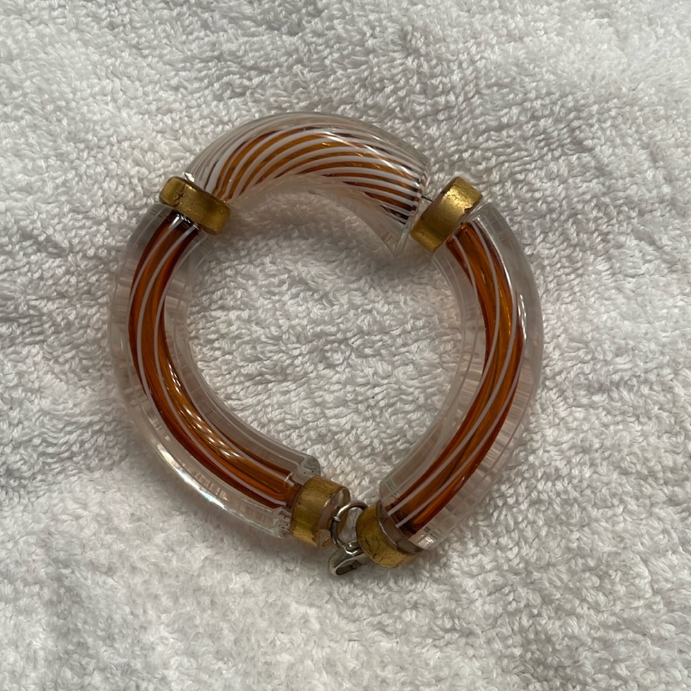 Glass blown Bracelet from Murano Italy 1990’s.